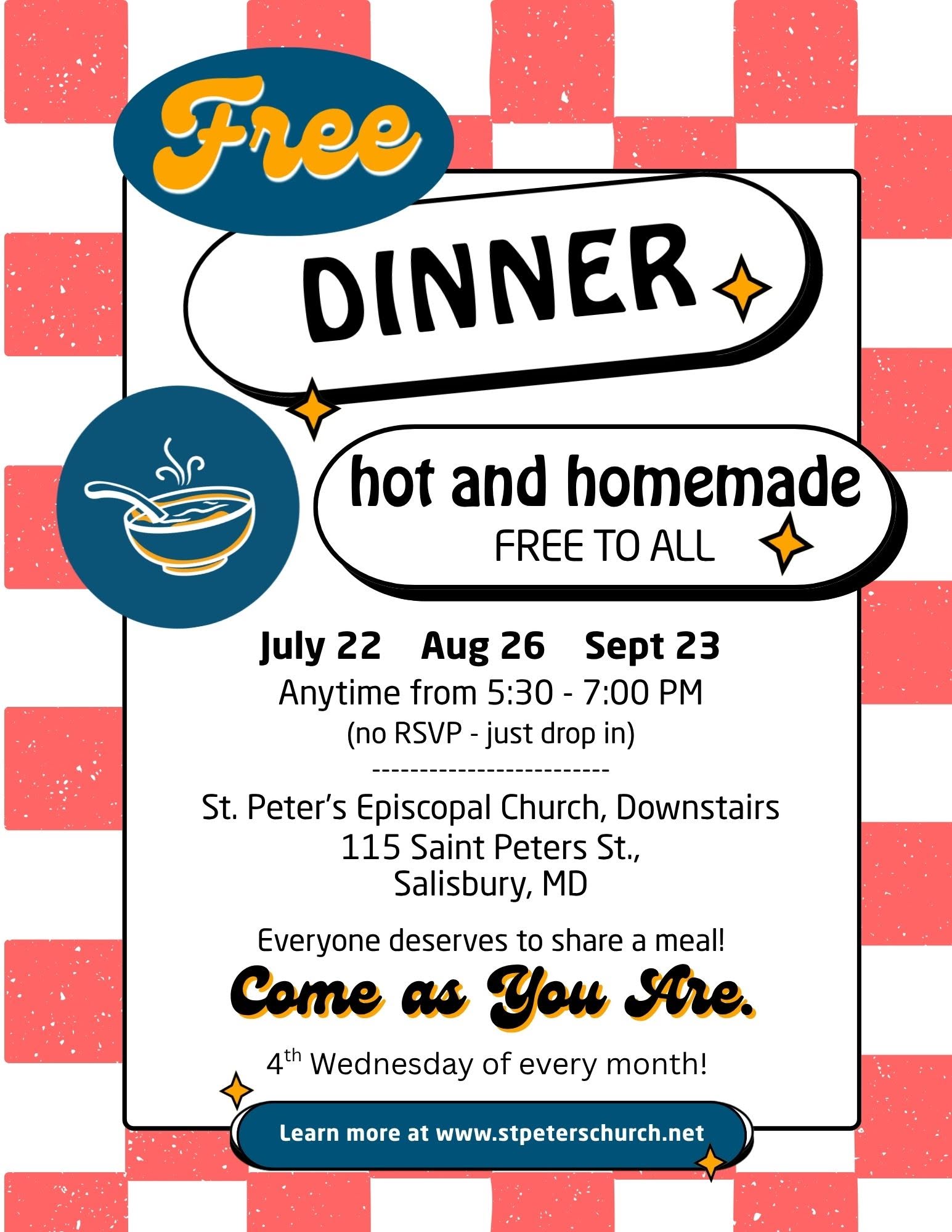 Comm Dinner July-Sept 2026